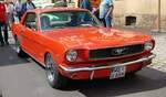 =Ford Mustang rollt durch Fladungen bei den Fladungen Classics 2023 im Juli 23