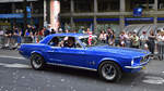 Ford Mustang, in der Innenstadt von Le Mans bei der Fahrerparade, Le Mans 13.06.2025