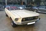 Ford Mustang 1 Convertible im Farbton wimbledon white aus dem Jahr 1968.
