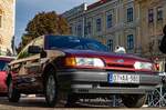 Diesen Dunkelroter Ford Scorpio habe ich beim  Oldtimertreffen zum Jahresende  am 30.12.2025 in Pécs (HU) fotografiert.