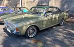 Ford Taunus P5 20M TS Hardtop Coupe, produziert in den Jahren von 1964 bis 1967. Das 20M TS Hardtop Coupe war das Spitzenmodell der P5-Baureihe und schlug bei seiner Markteinf�hrung mit einem Kaufpreis von mindestens DM 9700,00 zu Buche. Daf�r erhielt der K�ufer ein elegantes Coupe, angetrieben von einem V6-Motor mit einem Hubraum von 1998 cm� und einer Leistung von 90 PS. Das abgelichtete Hardtop Coupe lief 1966 vom Band und d�rfte im Farbton gr�nmetallic/66 lackiert sein. Alt-Ford-Treffen an Mo´s Bikertreff Krefeld am 06.09.2026.