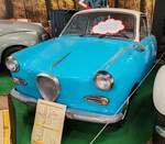 =Glas Goggomobil Coupe TS 250, Bj. 1966, 247 ccm, 13,5 PS, gesehen im Automuseum Wolfegg, Dezember 2023