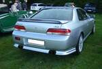 Heckansicht eines Honda Prelude der Baureihe BB in der Version 2.2 VTI. Oldtimertreffen auf dem Gelände des Bikertreffs Mutter Vogel in Marl am 28.09.2025.