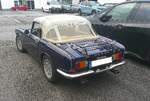 Heckansicht eines Honda S 800 Cabriolet aus dem Jahr 1969.