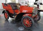 =Horch 10 - 12 PS Modell 2 Tonneau, Bj. 1903, ausgestellt im Audi-Museum Ingolstadt. 40 Exemplare wurden in der Zeit 1902/1903 gefertigt. 04/2019