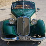 IFA F8 Cabrio (Gläserkarosserie) Baujahr 1954  Frontansicht, Verdeck offen  Aufnahme 04.06.2003