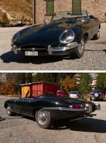 Jaguar E-Type in Gletsch am DFB-Haus (2.10.11)