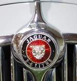 =Jaguar MK II - 240 Logo, fotografiert bei der Technorama Kassel im März 2017