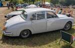 Profilansicht eines Jaguar MK II 3.4 Litre, gebaut von 1959 bis 1968 in Coventry.