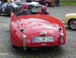 =Jaguar XK 120 OTS, Bj. 1951, 3441 ccm, 180 PS, gesehen in Fulda anl. der SACHS-FRANKEN-CLASSIC im Juni 2019