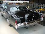 Heckansicht eines Lincoln Continental Mark III Coupe der Sonderserie Triple black aus dem Jahr 1969.