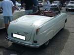 Heckansicht eines Cabrioletumbaus auf der Basis eines Lloyd Alexander. 50. Jahrestreffen der Borgward I.G. e.V. an der  Alten Dreherei  in Mülheim an der Ruhr.