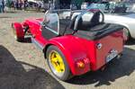 =Lotus Seven, steht bei der Oldtimerveranstaltung der OLDTIMERFREUNDE OHMTAL in Dannenrod, 09-2025
