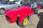 =Lotus Seven, steht bei der Oldtimerveranstaltung der OLDTIMERFREUNDE OHMTAL in Dannenrod, 09-2025