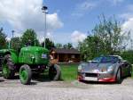 LOTUS-Elise1 und Steyr180 treffen in Waldzell aufeinander,100725