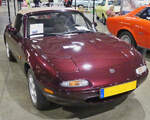 Mazda MX-5 „NA“, BJ 1996, 1598 ccm, 90 PS, stand beim Autojumble in Luxemburg zum Verkauf.
