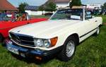 =MB 380 SL steht bei der Oldtimerausstellung in Thalau im Mai 2017