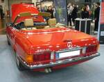 Heckansicht eines Mercedes Benz R107 560SL.