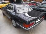 Heckansicht eines Mercedes Benz R107 300SL aus dem Jahr 1989. Classic Remise Düsseldorf im März 2026.