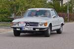 Mercedes Benz 350 SLC, BJ 1972, nahm an der Luxemburg Classic Rallye teil.