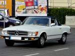 Dieser Mercedes SL-Roadster der Baureihe R 107 fuhr mir am 28.05.2011 vor die Linse.