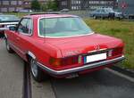 Heckansicht eines Mercedes Benz C107 350SLC aus dem Jahr 1979.
