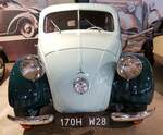 =Mercedes 170 H, Bauzeit 1936 - 1939, 4 Zyl., 1679 ccm, 38 PS, präsentiert vom Zylinderhaus in Bernkastel-Kues, 04-2023