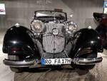 MB 540 K, Bauzeit 1936 - 1939, 5363 ccm, 115 PS, 170 km/h, ausgestellt im EFA Museum in Amerang, 06-2022 