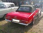 Heckansicht eines Mercedes Benz W113 (E28) 280SL aus dem Jahr 1971. Sammelplatz zur Landpartie des AMC M�lheim/Ruhr am 03.05.2026.