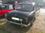 Heckansicht eines Mercedes Benz W120 180. Sammelplatz zur Landpartie des AMC M�lheim/Ruhr am 03.10.2026.