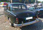Heckansicht eines Mercedes Benz W120 180b aus dem Jahr 1961. Oldtimertreffen Nordstern Klassik in Gelsenkirchen am 16.08.2026.
