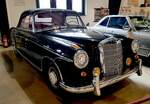 =MB 220 SE Cabriolet, Bauzeit 1956 - 1960, 6 Zyl., 2195 ccm, 100-115 PS, präsentiert vom Zylinderhaus in Bernkastel-Kues, 04-2023