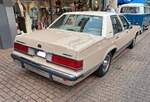 Heckansicht eines Mercury Grand Marquis Saloon LS aus dem Jahr 1989.