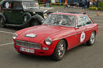 MGB GT, Bj 1967, 1,8 Liter, 4 Zyl, 96 Ps, als Teilnehmer der Rundfahrt aus Belgien, sucht einen Stellplatz.