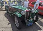 MG TC, gebaut von 1945 bis 1950. Vom Grundsatz her, basierte das Modell TC als erstes MG-Nachkriegsmodell, auf den Vorkriegsmodellen TA und TB. Der Vierzylinderreihenmotor hat einen Hubraum von 1250 cm³ und leistet 55 PS. Über 10.000 Fahrze ...