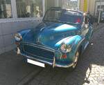 Morris Minor 1000 Cabrio-Limousine, wie sie von 1956 bis 1971 gebaut wurde.