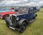 Morris Eight Series 1 twodoor Saloon aus dem ersten Modelljahr dieser Baureihe. Der erfolgreiche Kleinwagen aus Cowley/Oxfordshire kam 1935 auf den Markt und war als zwei- und viert�rige Limousine, offener Tourenwagen und als zweit�riger Kastenwagen  ...