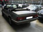Heckansicht eines Opel Ascona C2 Cabriolet aus dem Jahr 1986.