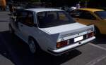 Heckansicht eines Opel Ascona B 400. Oldtimertreffen am  Cafe del Sol  in Gelsenkirchen am 09.08.2026.
