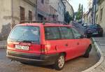 Opel Astra F Caravan, fotografiert in Pécs (HU), August 2019.