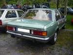 Heckansicht eines Opel Commodore C Berlina Limousine, produziert von 1978 bis 1982.