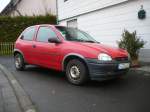 Opel Corsa, Stefans Rostlaube steht am 28.02.2009 in 36088 H�nfeld-Gro�enbach