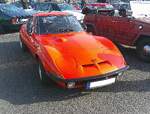 Opel GT/J aus dem Jahr 1973. Produziert wurde das Sportcoupe von 1968 bis 1973. Die Karosserie des GT wurde bei der Firma Brissoneaux & Lotz im französischen Nantes gefertigt und zur Endmontage nach Bochum geliefert. In den ersten drei Produktio ...