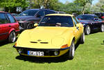 Opel GT, am 1.5.2026 auf dem Show / Parkplatz des Fr�hlingserwachen der Oldtimerfreunde Grenzland, Loherhof Geilenkirchen