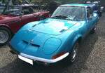 Opel GT 1900 im Farbton strato blue aus dem vorletzten Modelljahr 1972.