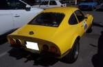 Heckansicht eines Opel GT/J aus dem Jahr 1972.