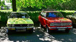 Opel Manta A und Kadett B Caravan, am 1.5.2026 auf dem Show / Ausstellungsgel�nde des Fr�hlingserwachen der Oldtimerfreunde Grenzland, Loherhof Geilenkirchen