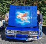 =Opel Manta A, ausgestellt beim 2025er Manta/Ascona-Treffen in Petersberg-Marbach