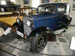 =Opel 1,2 Liter Limousine, Bauzeit 1931 - 1935, präsentiert im Deutschen Automobilmuseum Fichtelberg im Juli 2018
