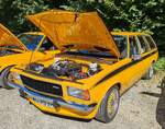 =Opel Rekord D, ausgestellt beim 2025er Manta/Ascona-Treffen in Petersberg-Marbach